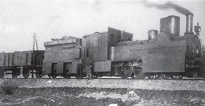 Венгерский бронепоезд, построенный компанией MAVAG в начале 1919 года